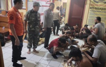 Puluhan Warga Asing Terdampar di Pantai Keusik Urug Tegalbuleud Diamankan di Polres Sukabumi