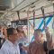 Menteri Perhubungan (Menhub) Budi Karya Sumadi meninjau transportasi massal, Transjakarta, di Jakarta, Minggu (9/6/2024). ANTARA/Martha Herlinawati Simanjuntak