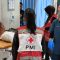 Relawan Palang Merah Indonesia (PMI) Kabupaten Sukabumi dikerahkan untuk membantu mengevakuasi korban kecelakaan beruntung di Jalan Raya Cicantayan
