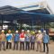 KOMPAK: Sales Area Karawang Pertamina Patra Niaga RJBB bersama UPTD Metrologi Legal dan Hiswana Migas melaksanakan uji petik pengecekan kualitas dan kuantitas LPG 3 Kg dengan metode sampling masing–masing sebanyak 50 tabung di dua lokasi SPPBE Kota Bekasi, Kamis (30/5).(ist)
