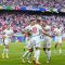 Selebrasi gol pemain Ceko, Patrik Schick, di laga Georgia vs Ceko pada matchday 2 Grup F (c) AP Photo/Ebrahim Noroozi