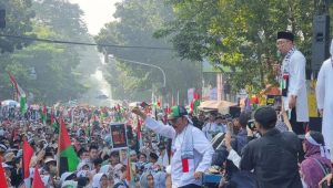 Penampakan Aksi Jabar melawan Zionis, Suarakan Kebebasan Palestina