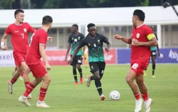 Duel Indonesia vs Tanzania di laga uji coba di Stadion Madya, Jakarta, Minggu (2/6/2024). (Sumber: Instagram @tanfootball)