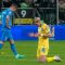 Mykhailo Mudryk merayakan kemenangan Timnas Ukraina atas Timnas Islandia di play off Euro 2024, Rabu (27/3/2024). (c) AP Photo/Czarek Sokolowski