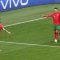 Pemain-pemain Portugal merayakan gol Bruno Fernandes (kiri) saat lawan Turki di matchday 2 Grup F (c) AP Photo/Michael Probst