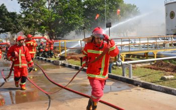 SIGAP: Pertamina Patra Niaga Regional Jawa Bagian Barat (RJBB) menggelar simulasi penanggulangan kondisi darurat bertempat di Integrated Terminal (IT) Jakarta - Plumpang pada Kamis (27/6/2024). (ist)