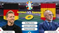 Babak perempat final Piala Eropa 2024 Jerman vs Spanyol. (Dasri/Nurul)