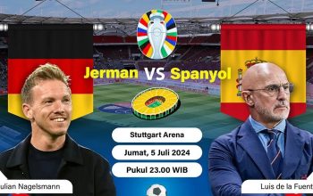 Babak perempat final Piala Eropa 2024 Jerman vs Spanyol. (Dasri/Nurul)