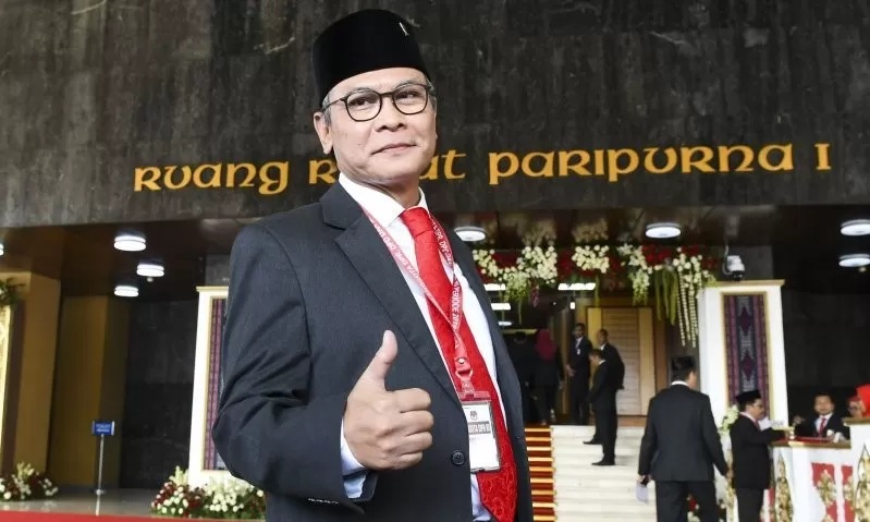 Wakil Ketua BURT DPR RI Johan Budi. ANTARA FOTO/Galih Pradipta/pd.