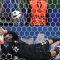 Penjaga gawang Portugal Diogo Costa saat mementahan tendangan penalti Benjamin Verbic dalam adu penalti dalam pertandingan 16 besar Euro 2024 antara Portugal dan Slovenia di Frankfurt Arena, Frankfurt am Main, Senin (1/7/2024). (AFP/Kirill Kudryavtsev).