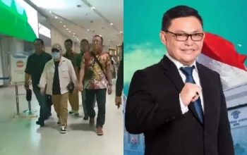 Potret Ujang Iskandar saat ditangkap Kejagung di Bandara Soetta.