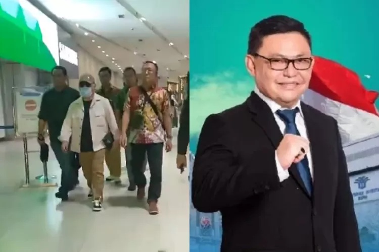 Potret Ujang Iskandar saat ditangkap Kejagung di Bandara Soetta.