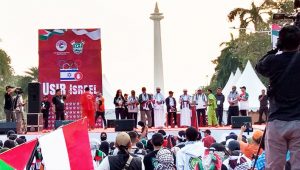 Potret Umat Islam Demo Tolak Keikutsertaan Israel di Olimpiade Paris
