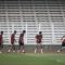 Sejumlah pesepak bola Timnas U-19 Indonesia mengikuti latihan di Stadion Madya, kompleks Gelora Bung Karno, Senayan, Jakarta, Senin (1/7/2024). Timnas U-19 Indonesia menggelar latihan menjelang persiapan ASEAN U-19 Boys Championship atau Piala AFF U-19 2024. (Aprillio Akbar/YU)