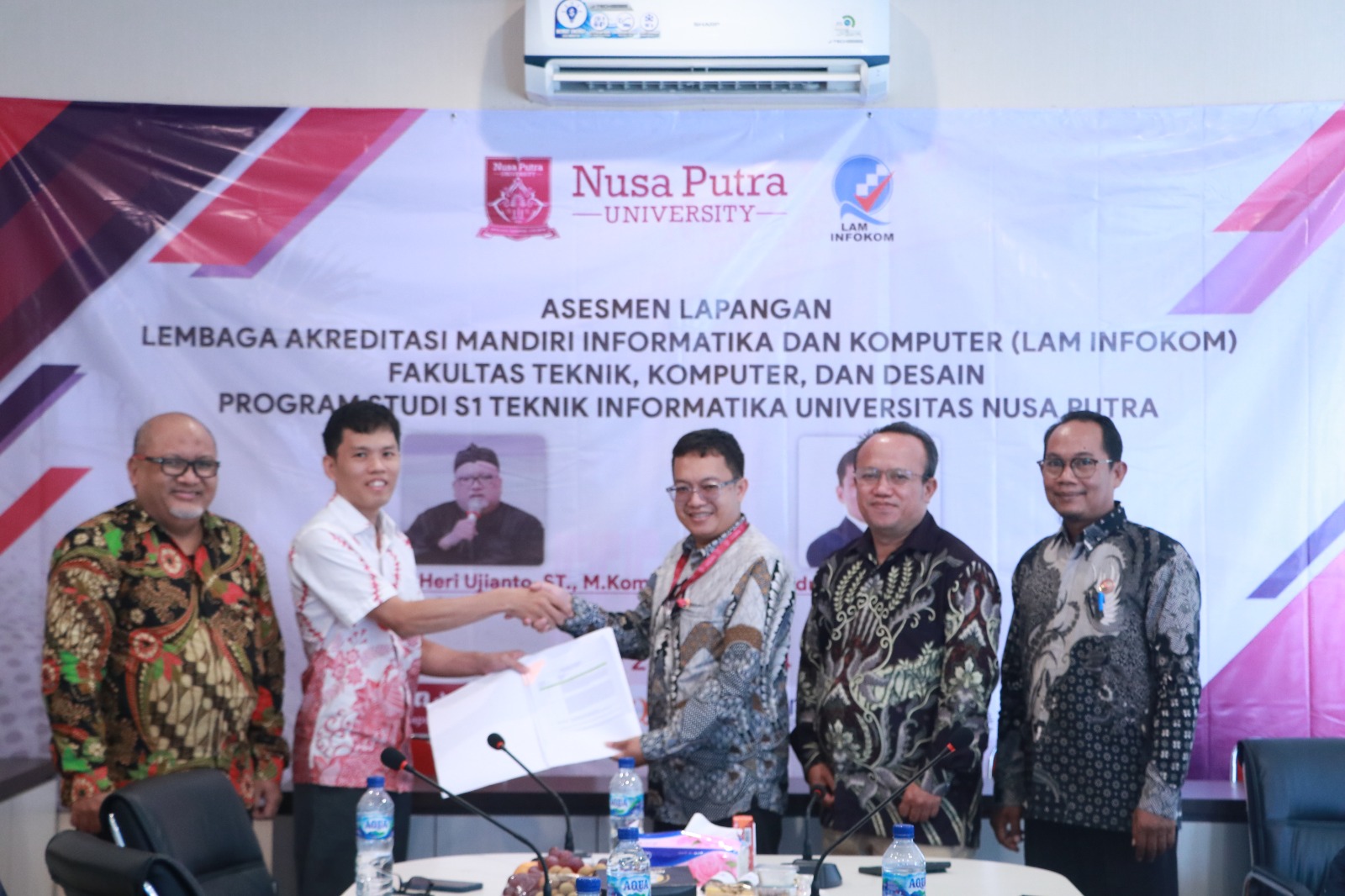 Program Studi Teknik Informatika Universitas Nusa Putra telah melaksanakan asesmen lapangan re-akreditasi oleh Lembaga Akreditasi Mandiri Informatika dan Komputer (LAM INFOKOM) pada 21-23 Juli 2024 di Universitas Nusa Putra, Cisaat - Sukabumi. (FOTO : dok/radarsukabumi)