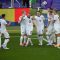 Pemain-pemain Austria merayakan gol yang dicetak oleh Marcel Sabitzer (nomor 9) (c) AP Photo/Petr David Josek