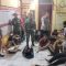 Puluhan WNA yang diamankan petugas gabungan dari unsur TNI dan Polri saat sedang didata di Mapolsek Tegalbuleud, Kecamatan Tegalbuleud, Kabupaten Sukabumi, Jabar.