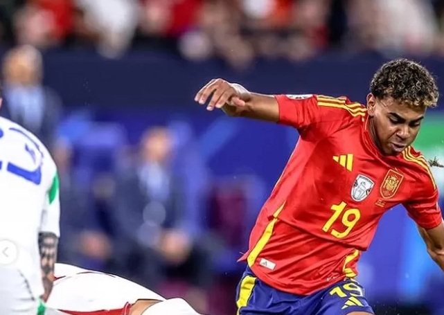 Bocah ajaib, Lamine Yamal yang mencatatkan banyak rekor di Euro 2024