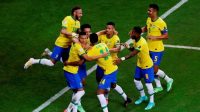 Para pemain Timnas Brasil di Copa America 2021, Minggu (13/6/2021). ANTARA FOTO/REUTERS/Ueslei Marcelino/FOC/sa.