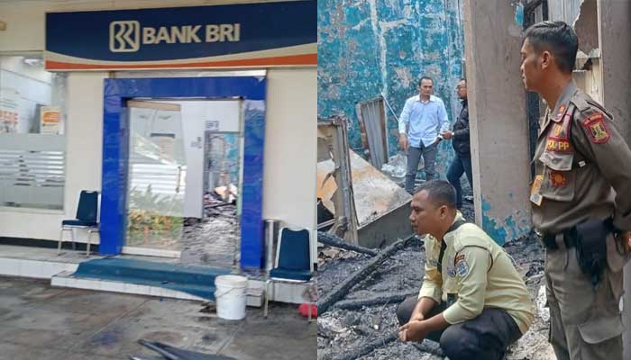 Bank BRI Cabang Simpenan Sukabumi Terbakar