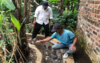 Drainase Desa Cibolang Sukabumi Rusak