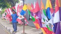 Jelang HUT RI ke-79 di Kota Sukabumi, Penjual Bendera Musiman Mulai Menjamur