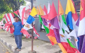Pedagang Bendera Kota Sukabumi