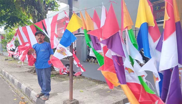 Pedagang Bendera Kota Sukabumi