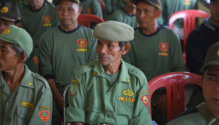 Satlinmas se Kelurahan Nangeleng