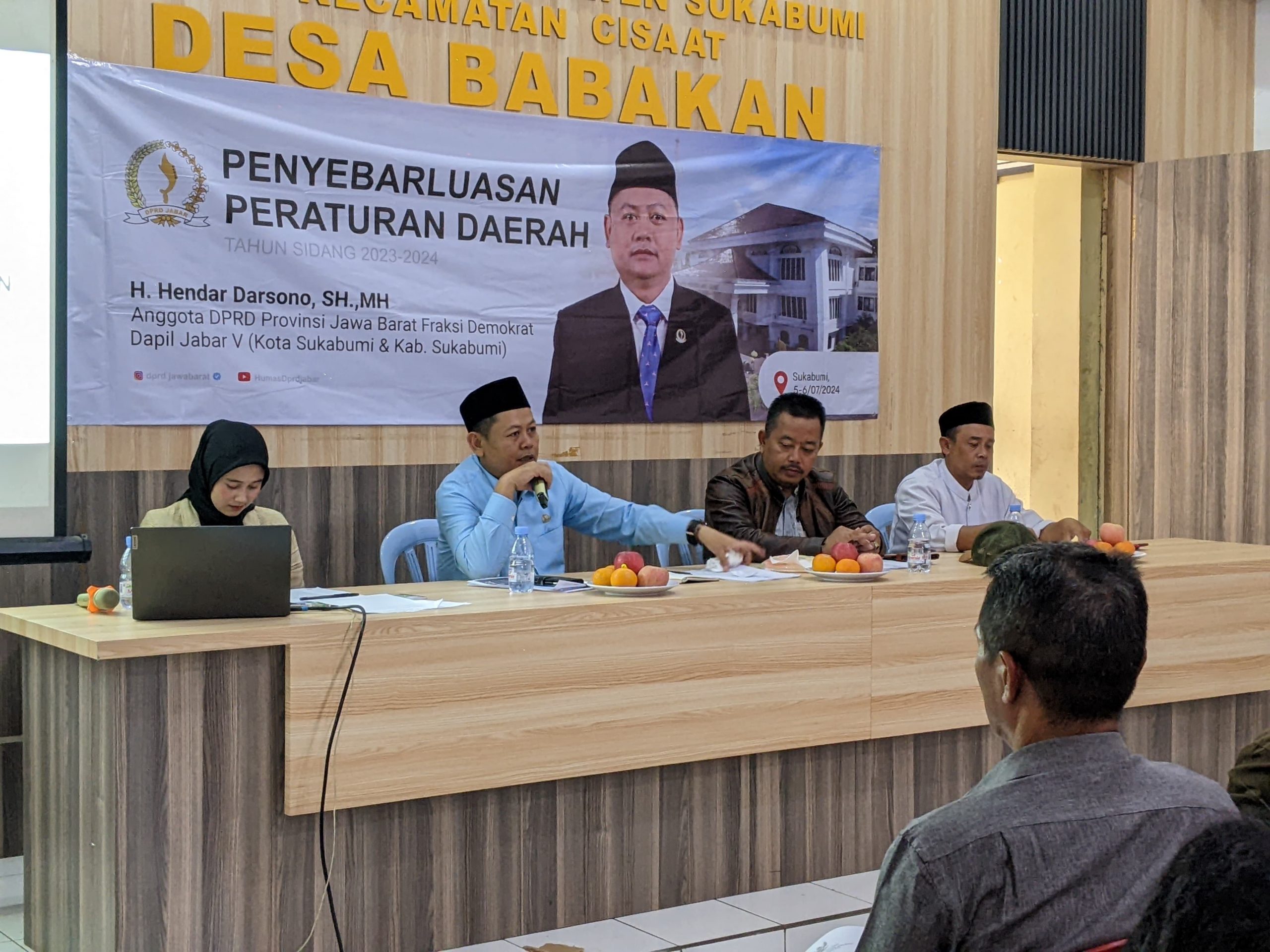 Anggota Komisi 2 DPRD Jawa Barat, Hendar Darsono atau kang hendar, kembali mendorong pertumbuhan program ini di Sukabumi dengan mensosialisasikan