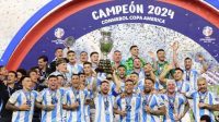Argentina keluar sebagai juara Copa America 2024 Amerika Serikat setelah mereka mengalahkan Kolombia dengan skor 1-0 pada babak tambahan waktu (112') melalui gol Lautaro Martinez