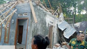 Penampakan Rumah Janda di Simpenan Sukabumi Rusak Tertimpa Pohon