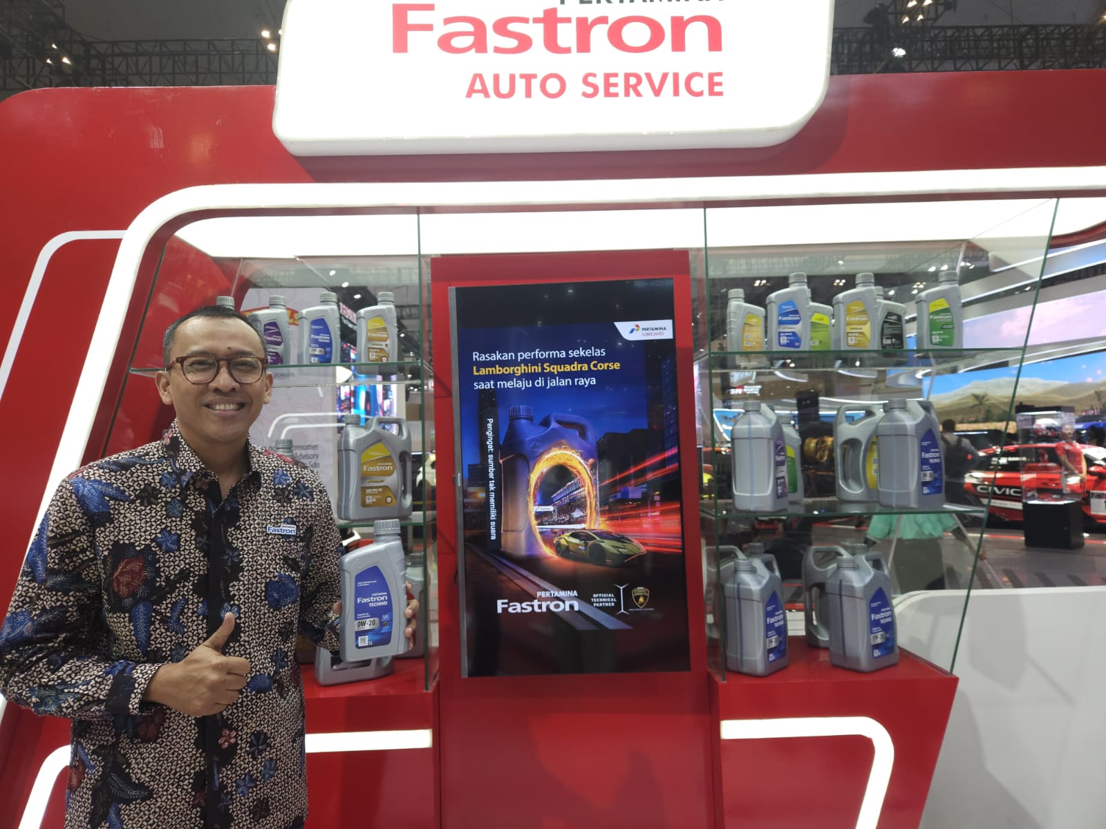 Pertamina Lubricants, melalui brand oli unggulannya untuk segmen roda empat, Pertamina Fastron kembali turut serta dalam gelaran otomotif terbesar di Indonesia