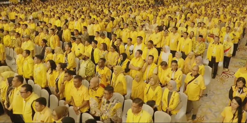 Munas ke-XI Partai Golkar 2024 di JCC, Senayan, Jakarta, Rabu malam (21/8)/RMOL