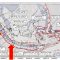 Peta zona megathrust Mentawai-Siberut, megathrust Selat Sunda, dan 11 zona megathrust lainnya di wilayah Indonesia. (Pusat Gempa Bumi dan Tsunami BMKG)