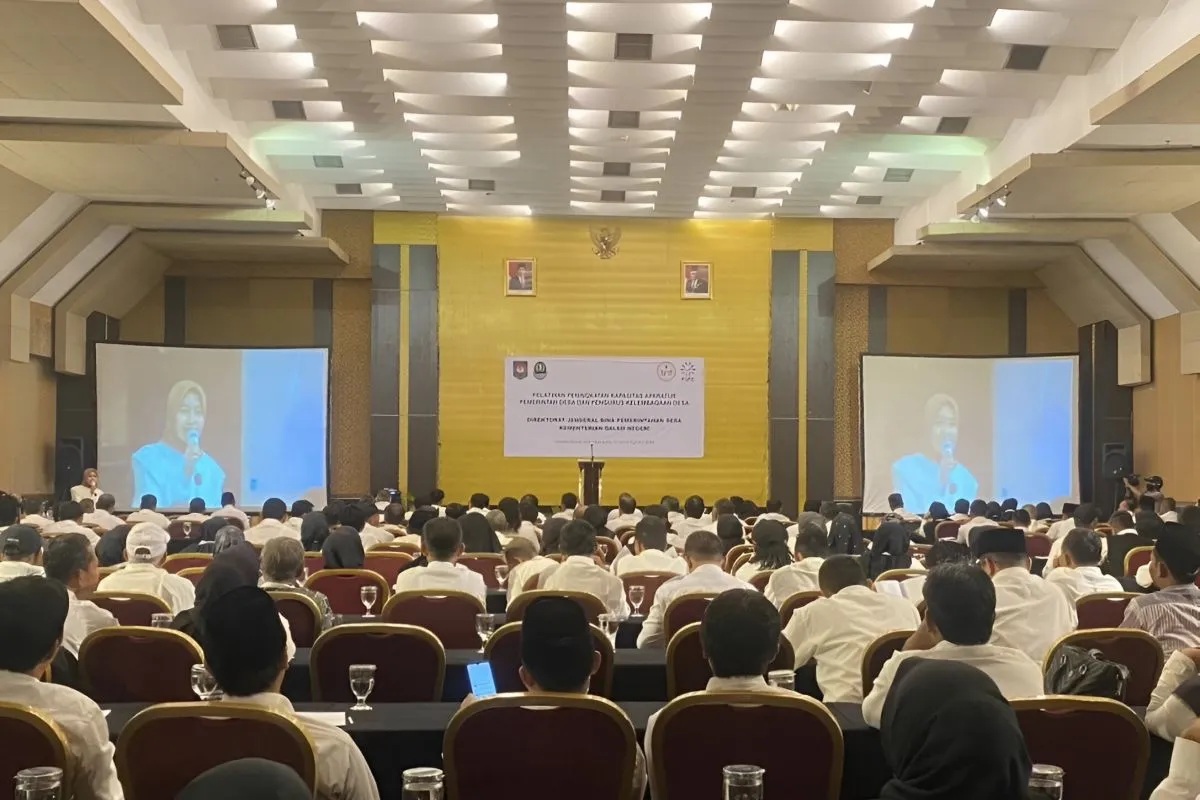 Pelatihan Peningkatan Kapasitas Aparatur Pemerintahan Desa dan Pengurus Kelembagaan Desa (P3PD) Tahun 2024 yang digelar oleh Direktorat Jenderal (Ditjen) Bina Pemerintahan Desa (Pemdes) Kementerian Dalam Negeri (Kemendagri). (Ditjen Bina Pemdes Kemendagri)