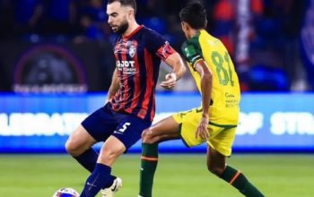 Pemain naturalisasi Timnas Indonesia Jordi Amat saat pertandingan.-tangkapan layar-