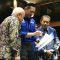 Ketua Umum DPP Partai Demokrat Agus Harimurti Yudhoyono (AHY) (tengah) di Kantor DPP Partai Demokrat, Jakarta, Kamis (8/8/2024), menyerahkan surat rekomendasi kepada pasangan bakal calon gubernur dan calon wakil gubernur Kalimantan Timur. ANTARA/Genta Tenri Mawangi.