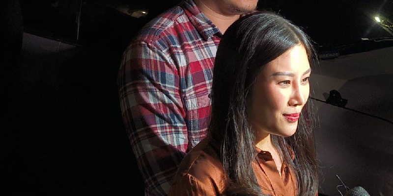 Ketua Umum Perindo Angela Tanoesoedibjo usai bertemu dengan Ketua Umum Gerindra Prabowo di Kertanegara IV, Kebayoran Baru Jakarta Selatan, Kamis malam (15/8)./RMOL