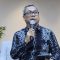 Usman Kansong dalam konferensi pers pengunduran diri sebagai Direktur IKP Kementerian Kominfo di Kantor Kementerian Kominfo, Jakarta Pusat, Rabu (14/8/2024). (Livia Kristianti)