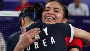 Wajah Gregoria Mariska Tunjung Saat Persembahkan Medali Pertama Olimpiade Paris 2024