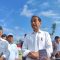 Presiden RI Joko Widodo memberikan keterangan kepada wartawan di IKN, Kalimantan Timur, Rabu (14/8/2024). (Mentari Dwi Gayati)