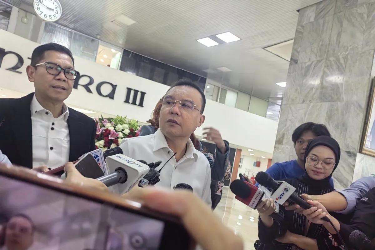 Wakil Ketua DPR RI Sufmi Dasco Ahmad di Kompleks Parlemen, Senayan, Jakarta, Jumat (23/8/2024) (Melalusa Susthira K.)