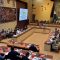 Rapat Dengar Pendapat (RDP) Komisi II DPR RI, KPU, dan Pemerintah pada Minggu dengan agenda tunggal pembahasan Rancangan PKPU Nomor 8 Tahun 2024 di Kompleks Parlemen, Senayan, Jakarta, Minggu (25/8/2024). (Melalusa Susthira K.)