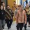 Presiden Joko Widodo (tengah), Menteri Keuangan Sri Mulyani (kedua kiri), Menteri Koordinator Bidang Perekonomian Airlangga Hartarto (kedua kanan), Gubernur Bank Indonesia Perry Warjiyo (kiri), dan Sekretaris Kabinet Pramono Anung (ketiga kiri) berjalan saat pembukaan Festival Ekonomi Keuangan Digital (ANTARA FOTO/FAUZAN)