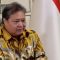 Tangkapan layar Airlangga Hartarto mengumumkan pengunduran dirinya sebagai ketua umum DPP Partai Golkar dalam sebuah video yang disiarkan Partai Golkar di Jakarta, Minggu (11/8/2024).(Genta Tenri Mawangi)