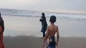 Detik-detik Anak Pilot Arab Saudi Tewas di Pantai Sukabumi