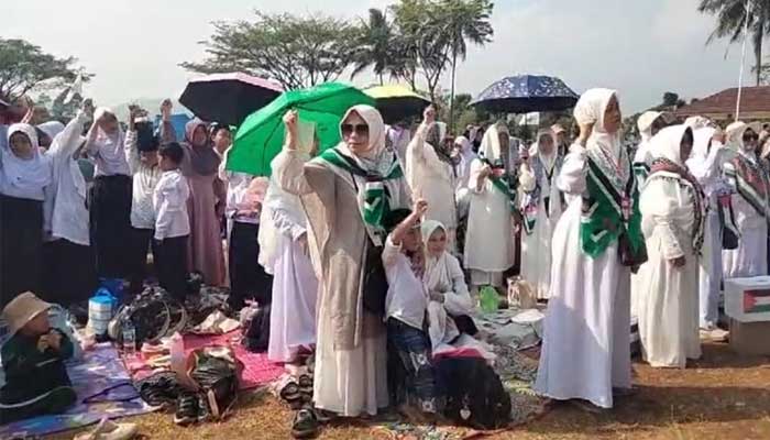 Aksi Bela Palestina di Sukabumi