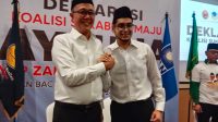 Ayep-Bobby Deklarasi Pilkada Kota Sukabumi, Diusung Empat Partai Koalisi