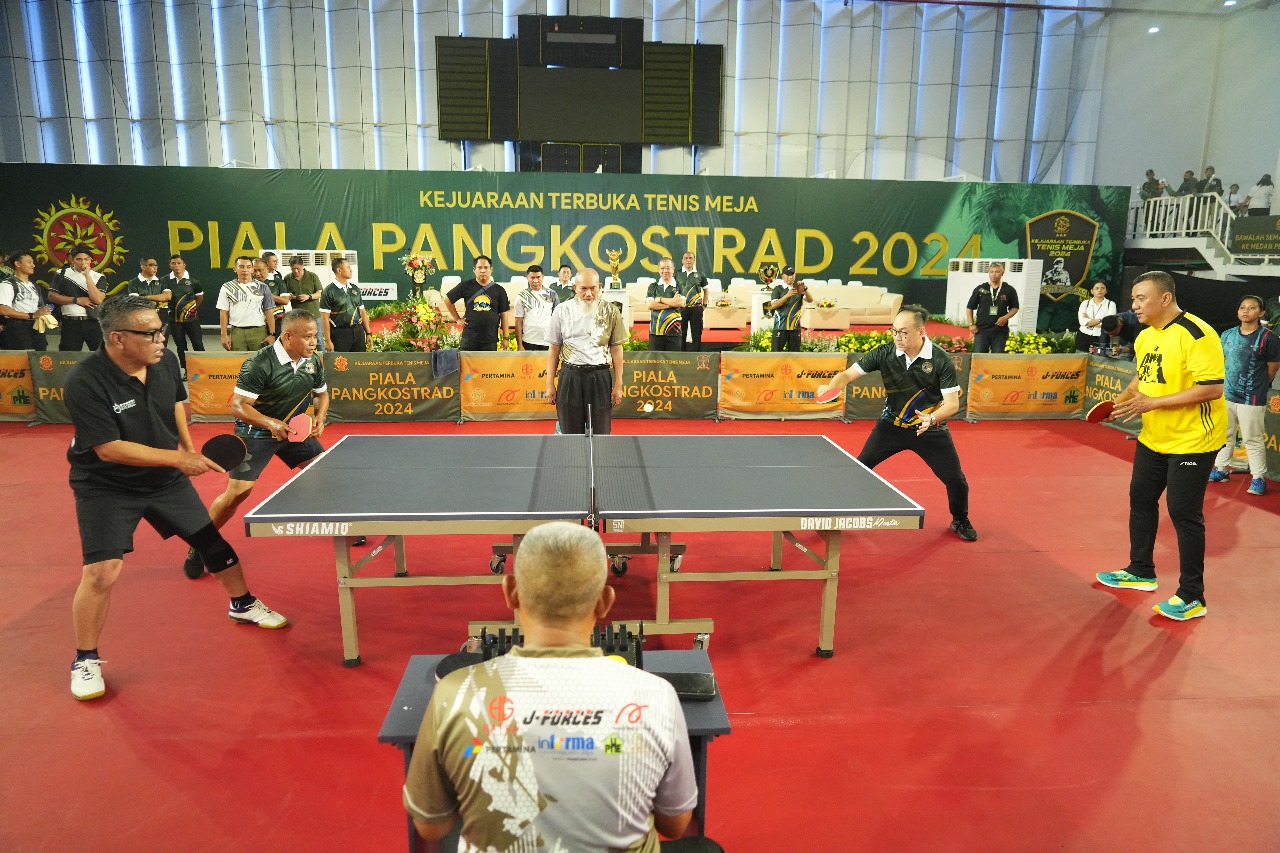 Panglima Kostrad (Pangkostrad) Letnan Jenderal TNI Muhammad Saleh Mustafa berharap Kejuaraan Terbuka Tenis Meja Piala Pangkostrad Tahun 2024 yang pertama ini dapat menjadi langkah awal untuk pembinaan